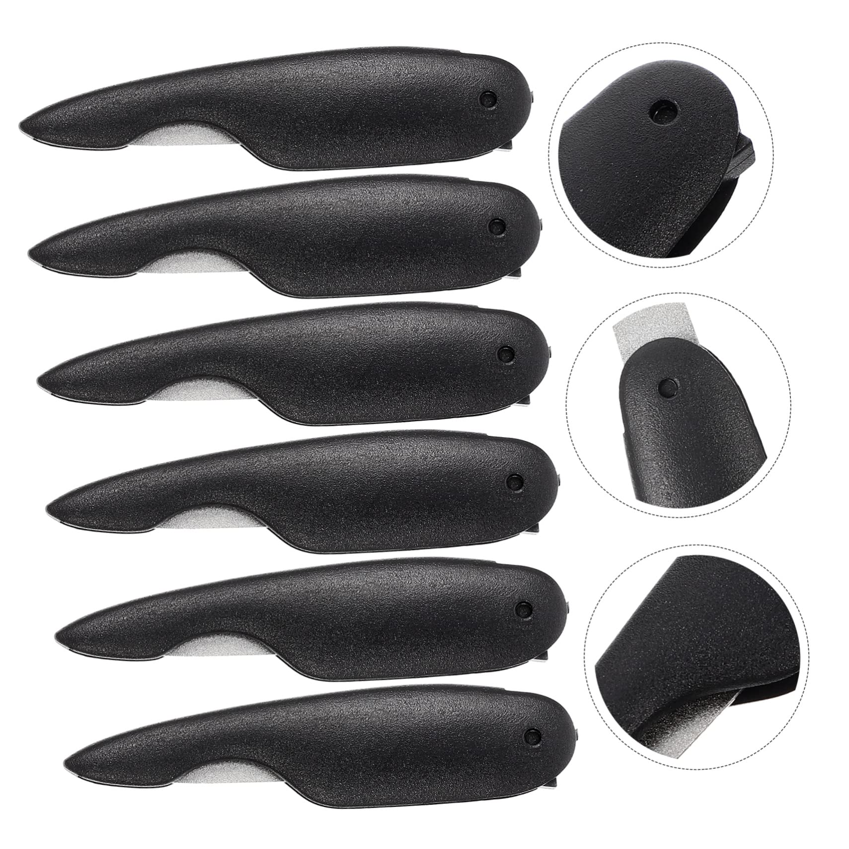 Mikinona 5 Set Di Set Per Unghie Kit Per Manicure Piccole Lime Per Unghie Pieghevoli Set Di Strumenti Per Larte Lime in Acciaio Inossidabile Per Limatura E Lucidatura 6 Pezzi*5
