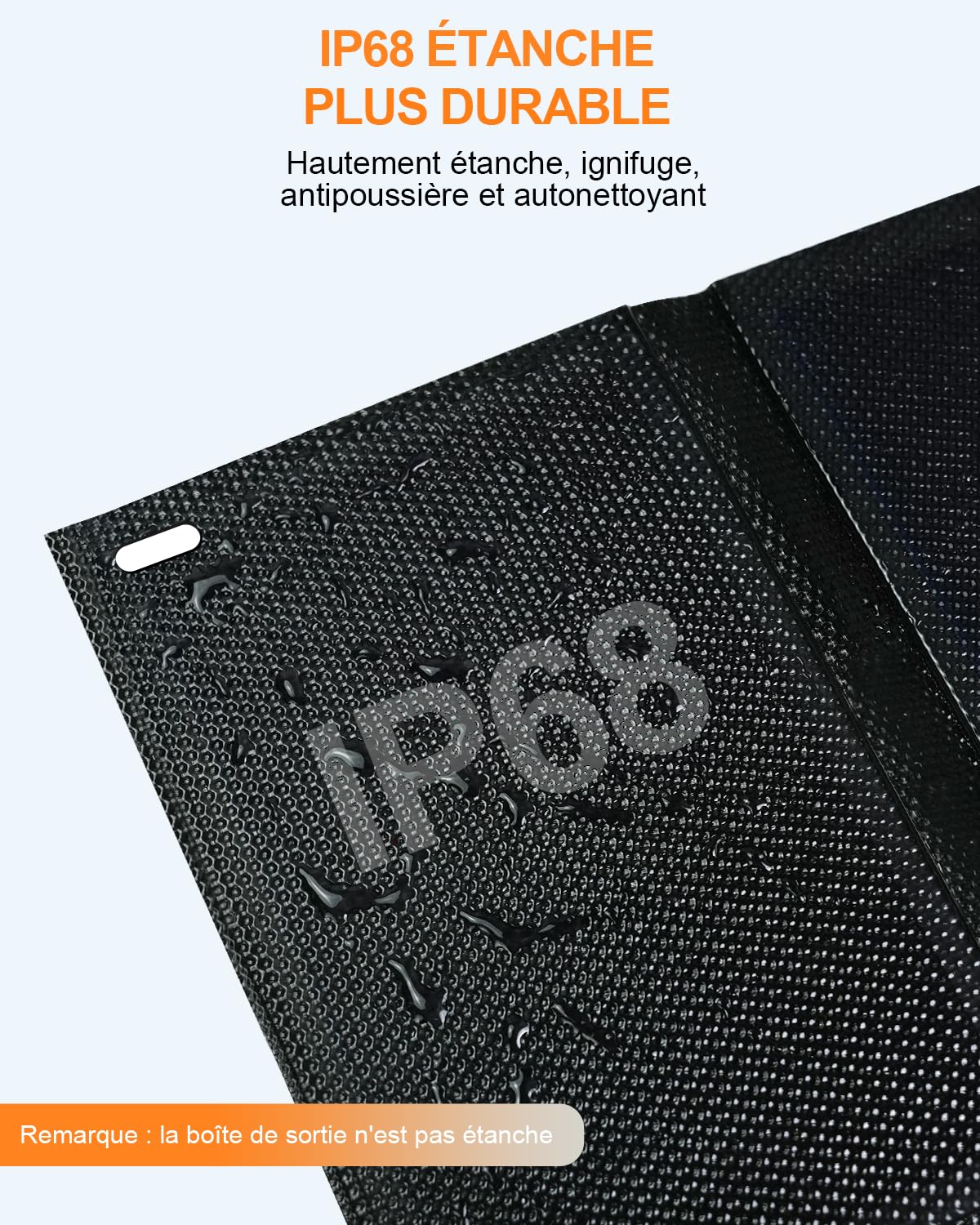 Panneau Solaire Portable 25W HPBC, USB-C et USB-A Ports, Ultra-Compact IP68 | HPBC 25.4% Efficacité, 8 Sections Pliables Format Paume, ETFE Imperméable IP68, USB-A 5V/3A + USB-C 5V/3A, Camping Randonnée
