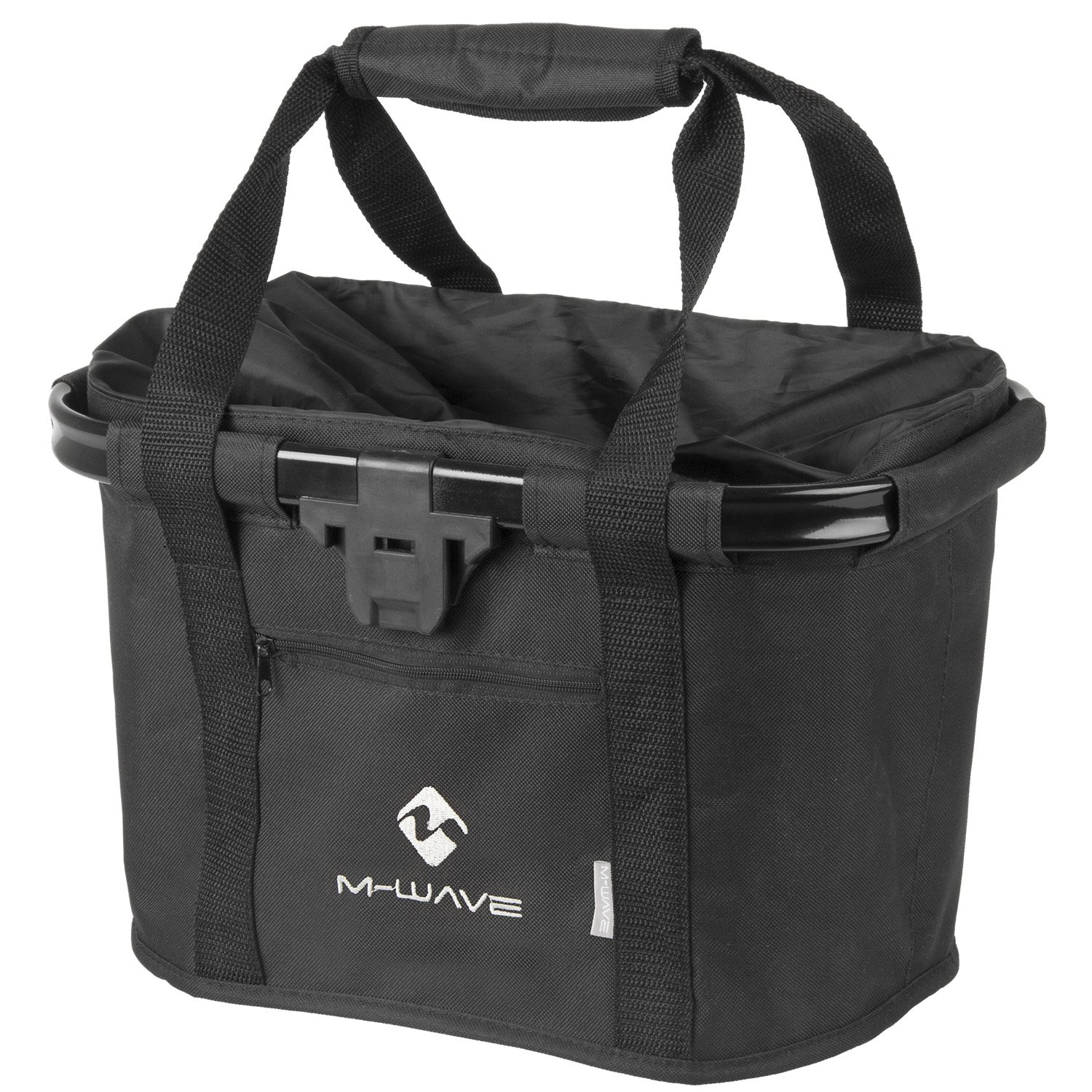 M-Wave Utrecht Fold Clip On Handlebar Bag - Black