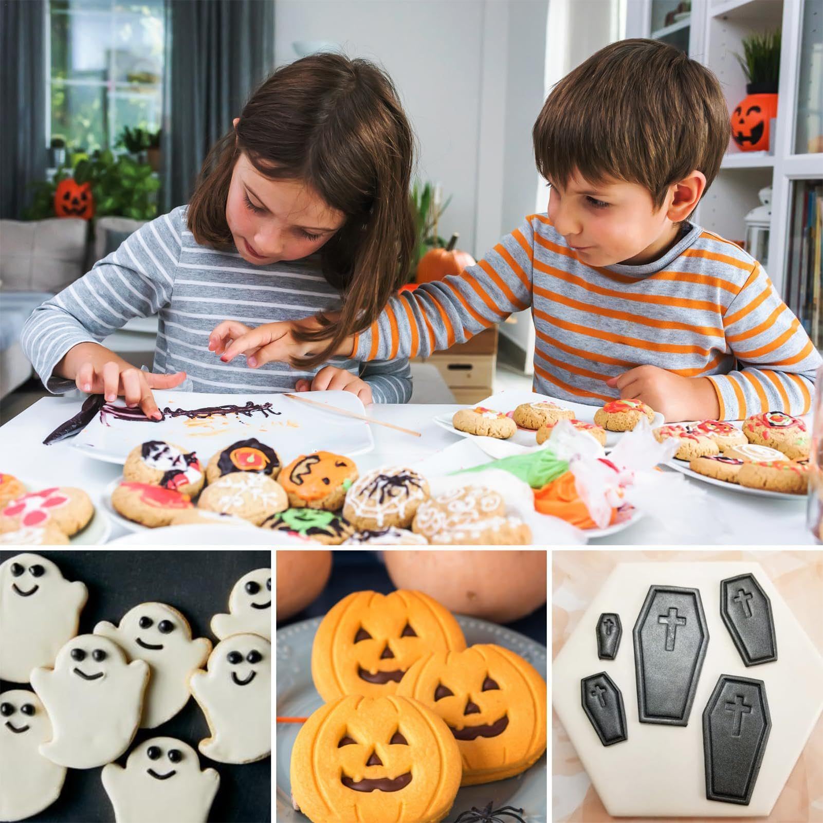 Djowyh Lot De 6 Emporte-pièces D'Halloween - Tête De Mort - Accessoires