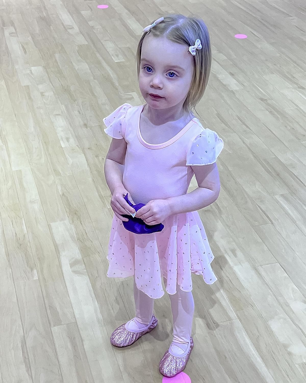 Stelle Ballet Leotards for Girls Dance Leotard with Skirt Toddler Pink Ballet Outfit Ruffle Sleeve Kids Dance Dress - Image 7