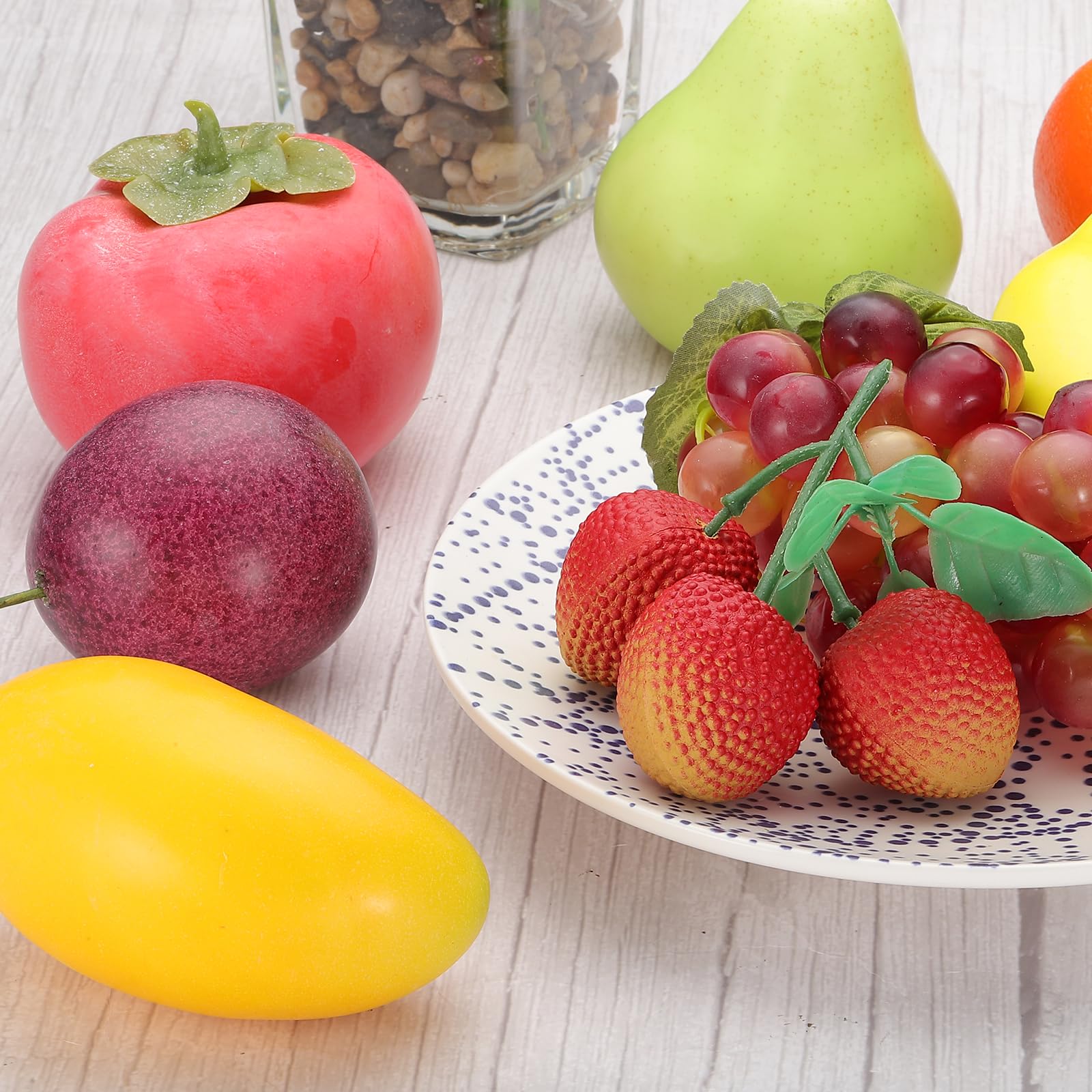 Mini Pommes Artificielles Rouges / Vertes Décor De Uits De