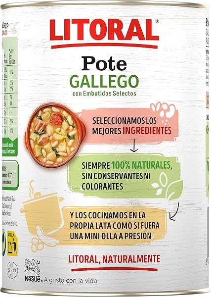 LITORAL Pote Gallego - Plato Preparado Sin Gluten - 430g - 5