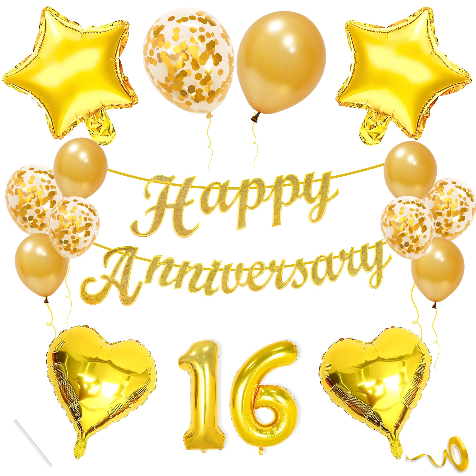 16th Anniversary · Gold