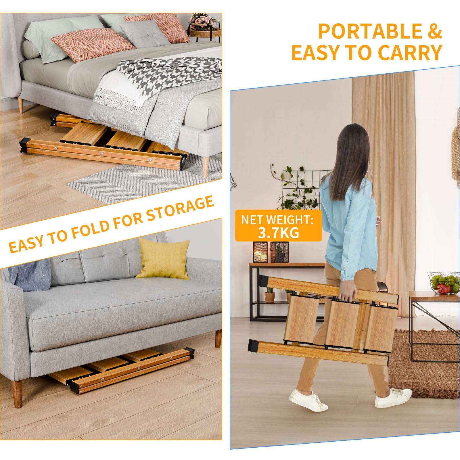 Scala 3,2 Metri SWANEW - Scala Telescopica In Alluminio, 3,2 M, Allungabile, Pieghevole Scala Professionale Per Interni