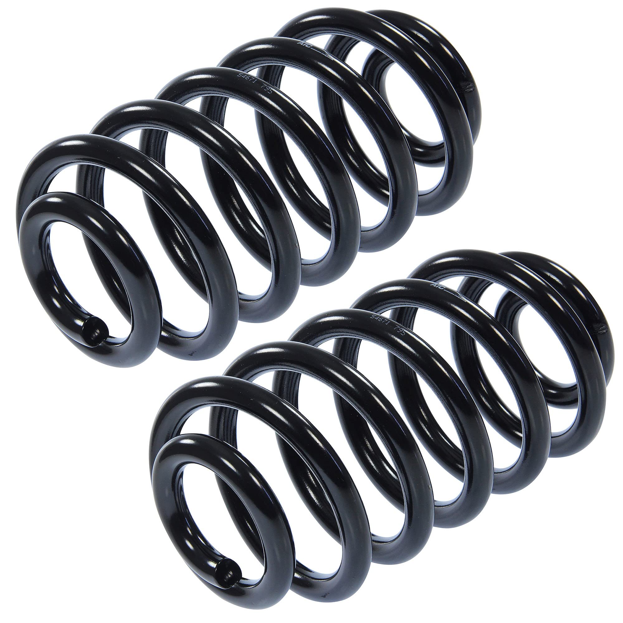 ATEC GERMANY 2x Muelle suspensión trasera izquierda y derecha compatible con MERCEDES-BENZ VIANO (W639), VITO/MIXTO furgoneta (W639), VITO autobús (W639)