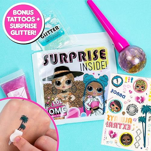 Miniatura 4 de L.O.L. Surprise! O.M.G. - Brillo de labios Lollipop de Horizon Group USA, crea 4 brillos de labios LOL Surprise, incluye 4 recipientes de brillo de