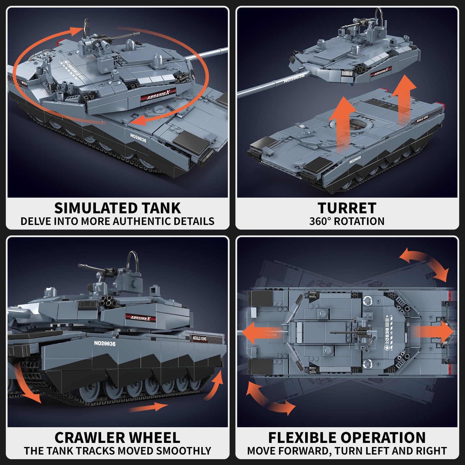 TANK 8CD+1DVD Boxセット NWOBHM タンク Mould King 20036 Tank Building Blocks Model MOC Abrams-X Remote