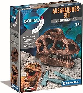 Galileo Discovery Giant Skull of T-Rex, Dinosaur Fosils as a Toy for Children from 7 Years, 59329 by Clementoni