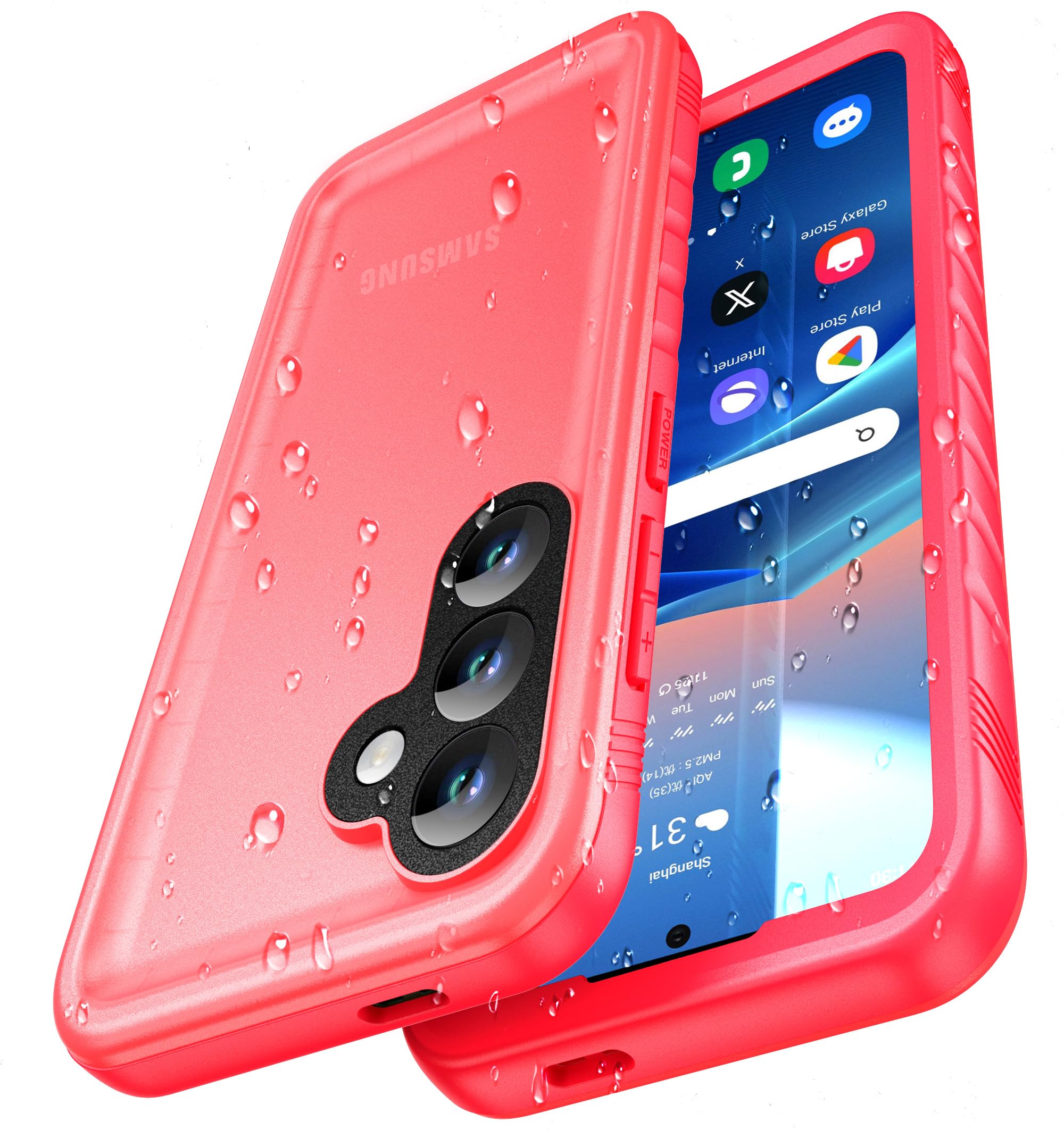 Cozycase TOP Militärschutz für Samsung Galaxy wasserdichte 360 Grad Hülle - 2m Sturzfest Panzerhülle Outdoor Case