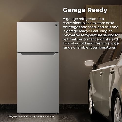 Vista 8 de Kenmore 30" Top Mount Refrigerator with Freezer - Adjustable Shelving, Humidity-Controlled Crispers, LED Lighting, ENERGY STAR Certified, 20.2 cu.