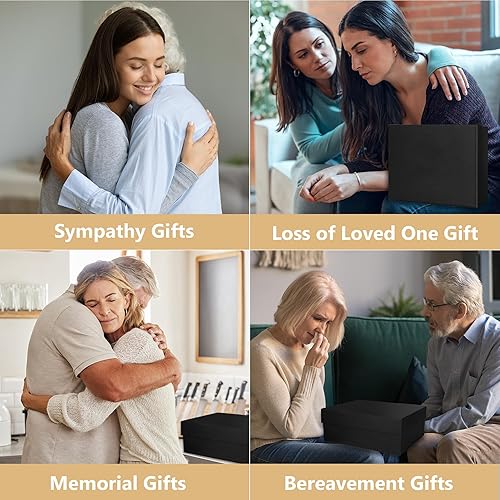 Miniatura 8 de Cestas de regalo de condolencias, campanillas de viento conmemorativas para la pérdida de un ser querido, regalo conmemorativo perdón por tu pérdida