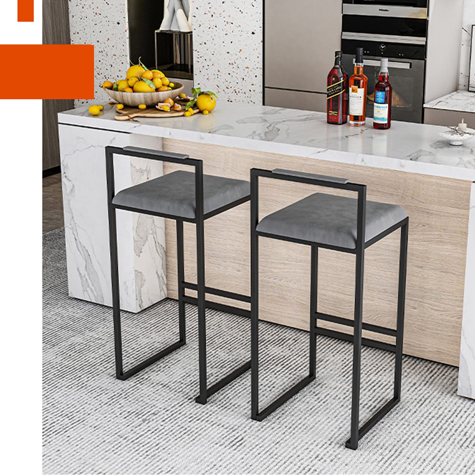 Amazon.co.jp: カウンターバーチェア 2脚セット、バースタイル