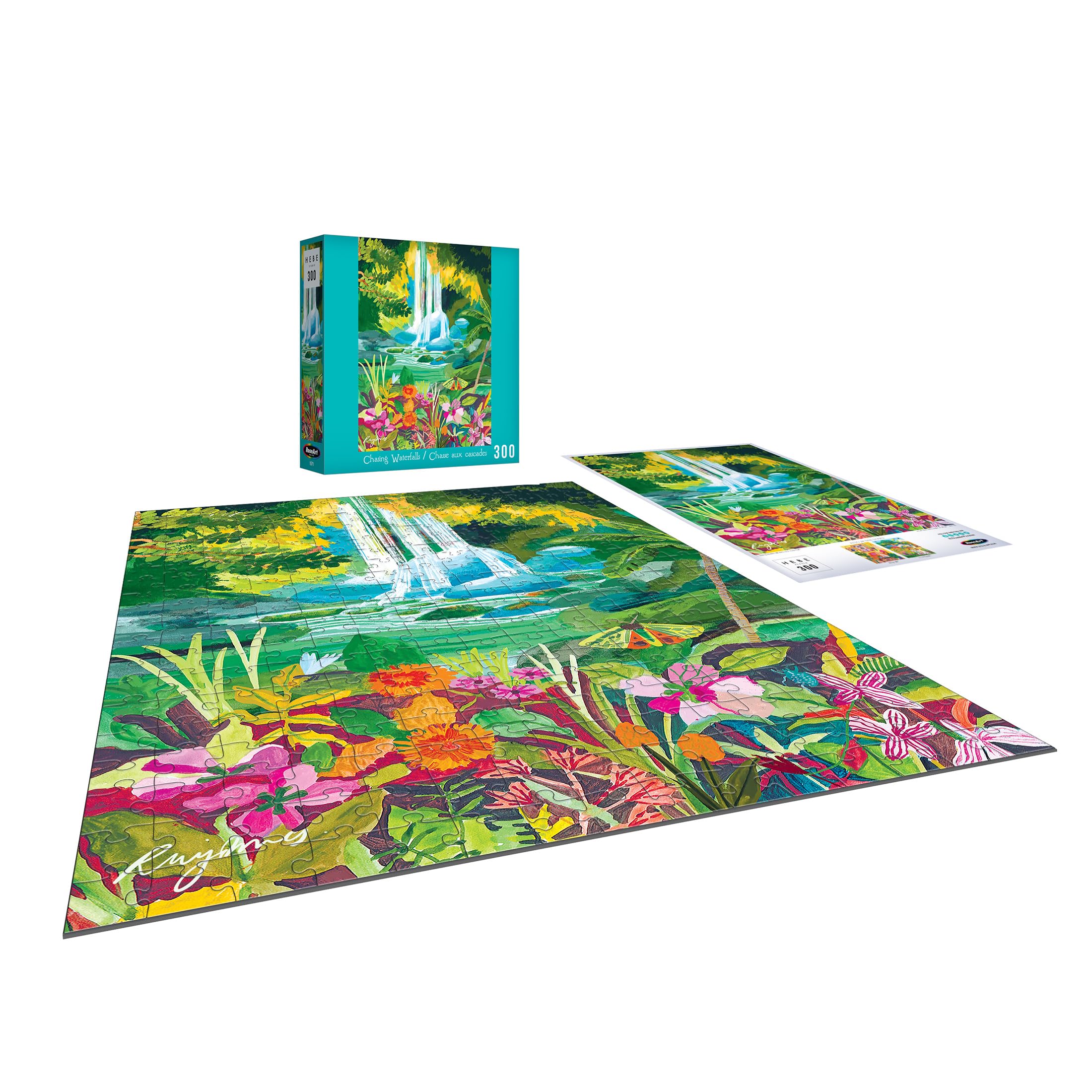 Amazon.com: RoseArt - Hebe Studio - Chasing Waterfalls - 300 Piece