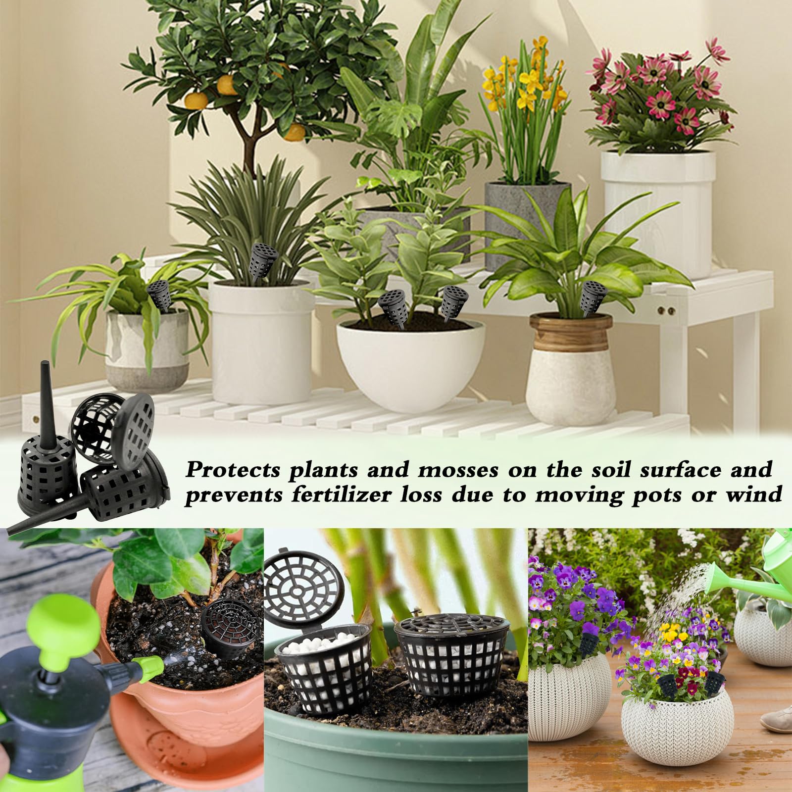 Canasta de Fertilizante para Bonsáis y Orquídeas – Fertilizante de Lenta Liberación para Abono de Plantas, Ideal para Jardineros y Bonsáis