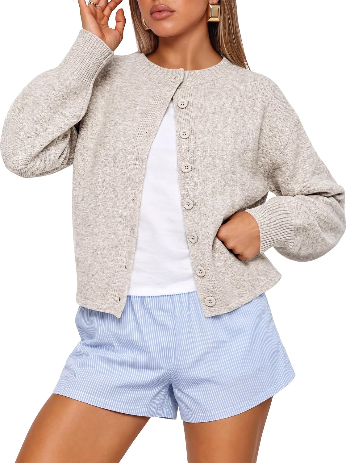 40% off on ANRABESS Cardigan Sweaters for Women Loose Fit Button