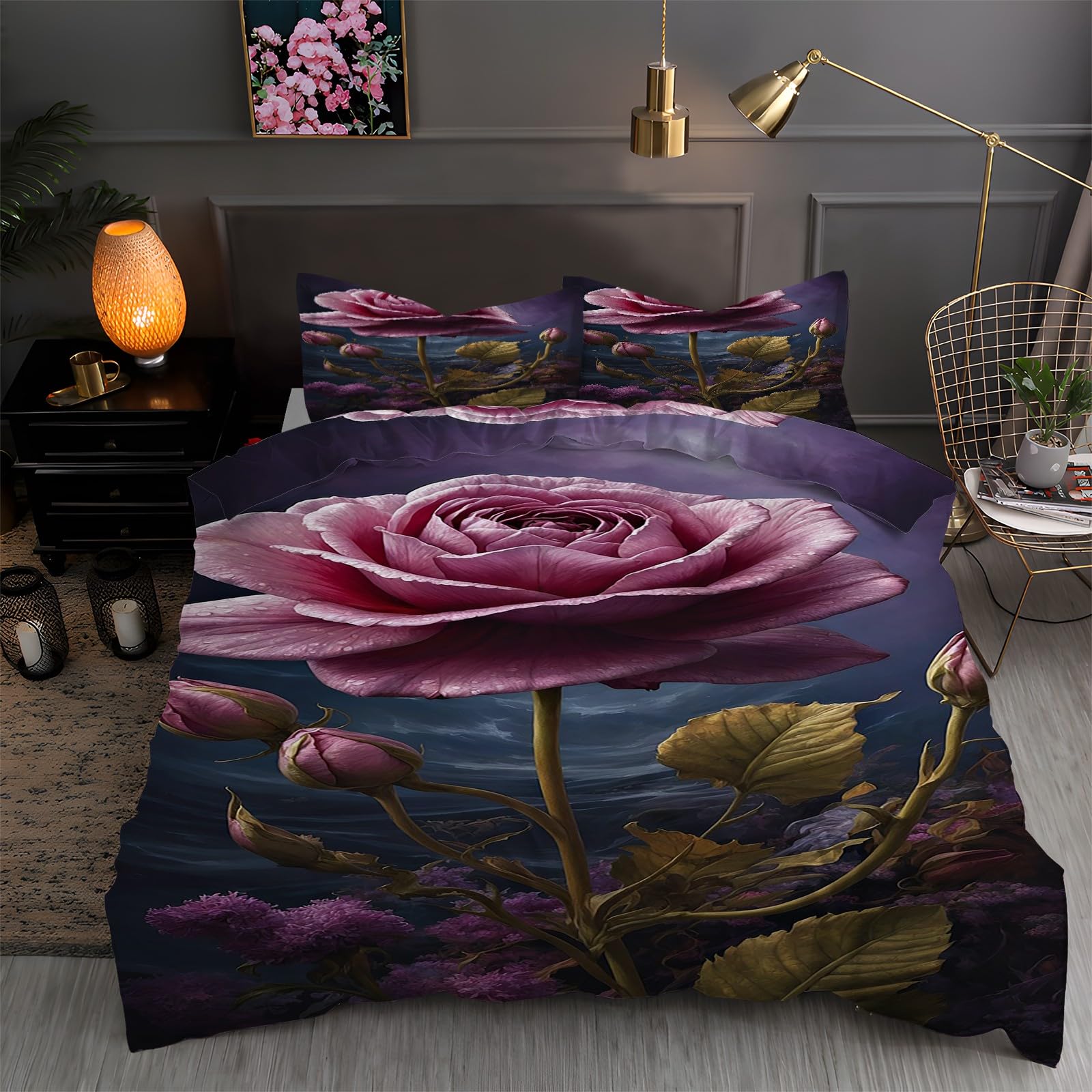Housse de couette super doux et respirant avec fermeture éclair invisible pratique