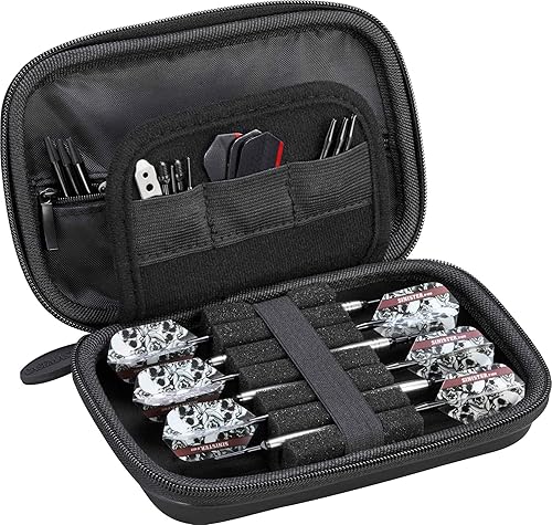 Miniatura 5 de Casemaster Sentinel - Funda para dardos de espuma EVA con cremallera azul, capacidad para 6 dardos y accesorios adicionales, puntas, ejes y vuelos,