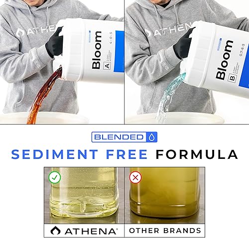 Miniatura 5 de Athena Bloom A&B (5 galones) - 2 partes de nutrientes hidropónicos líquidos para plantas con flores y frutas | Fertilizante potenciador de flores y