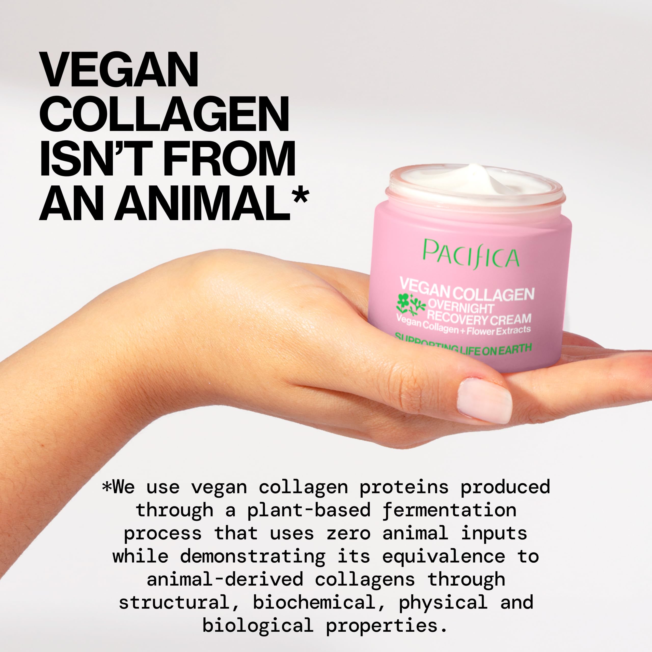 Pacifica Vegan Collagen Overnight Recovery Cream For Unisex 1.7 oz Cream