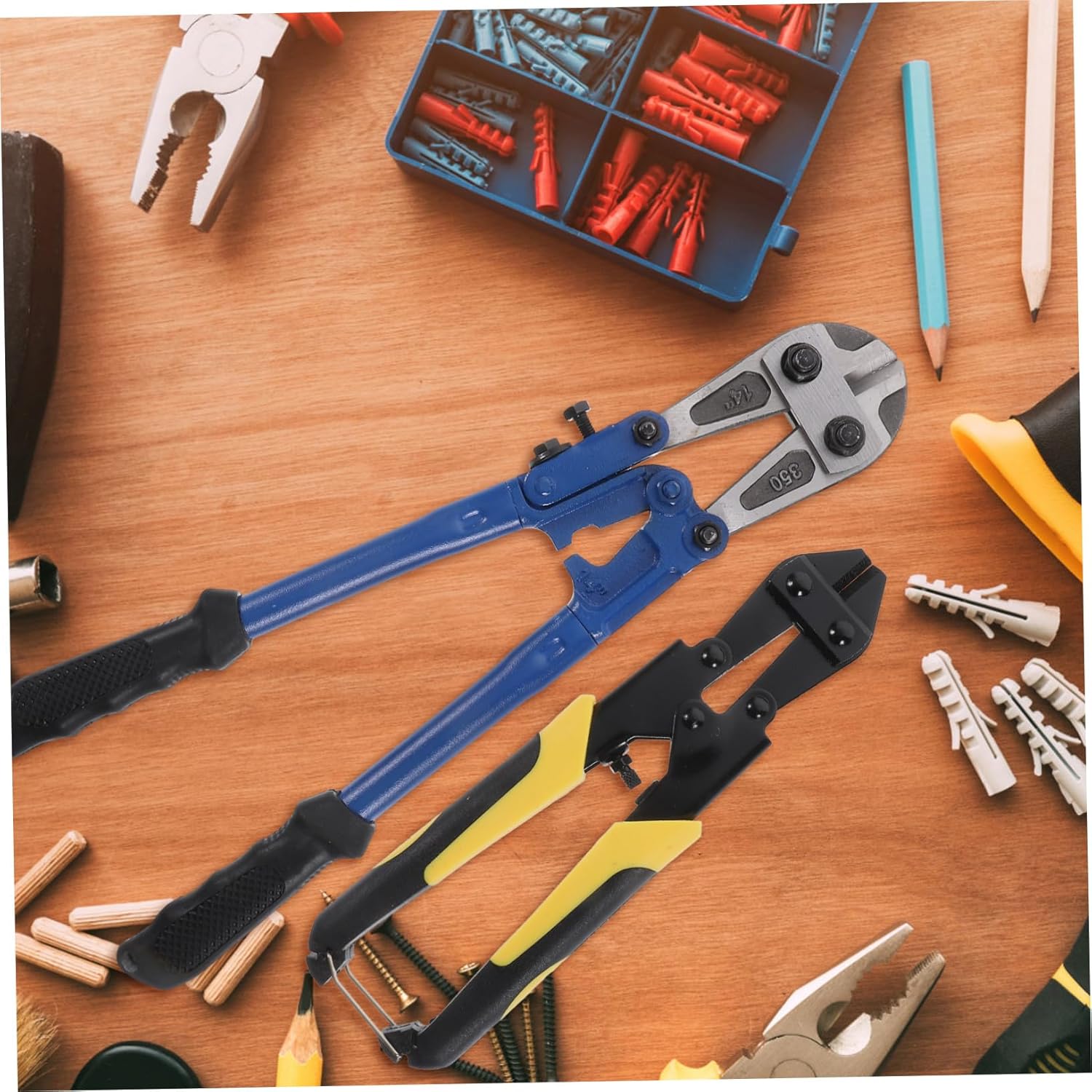 Wire Cutter Ergonomic Bolt Cutter Set Heavy Duty Steel Cable Clamp for Construction Use