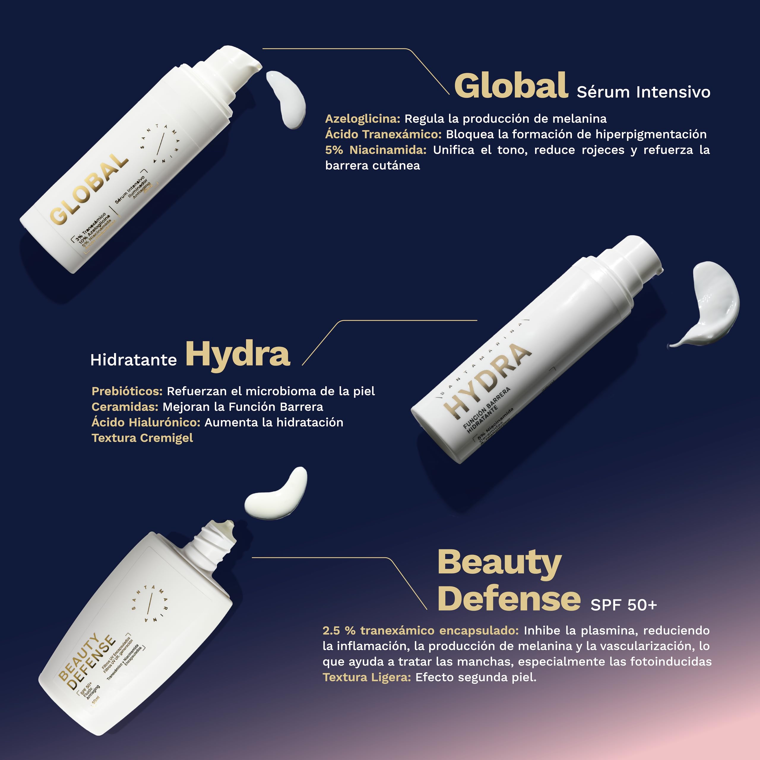 SPOTS | Siero viso antimacchia antiossidante - Crema idratante viso donna acido ialuronico e niacinamide - SPF 50+ crema solare fotoprotettiva - Pelle radiante e uniforme