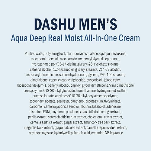 Miniatura 8 de DASHU Aqua Deep Real Moist All in One Cream 5.17oz - Loción hidratante facial antiarrugas
