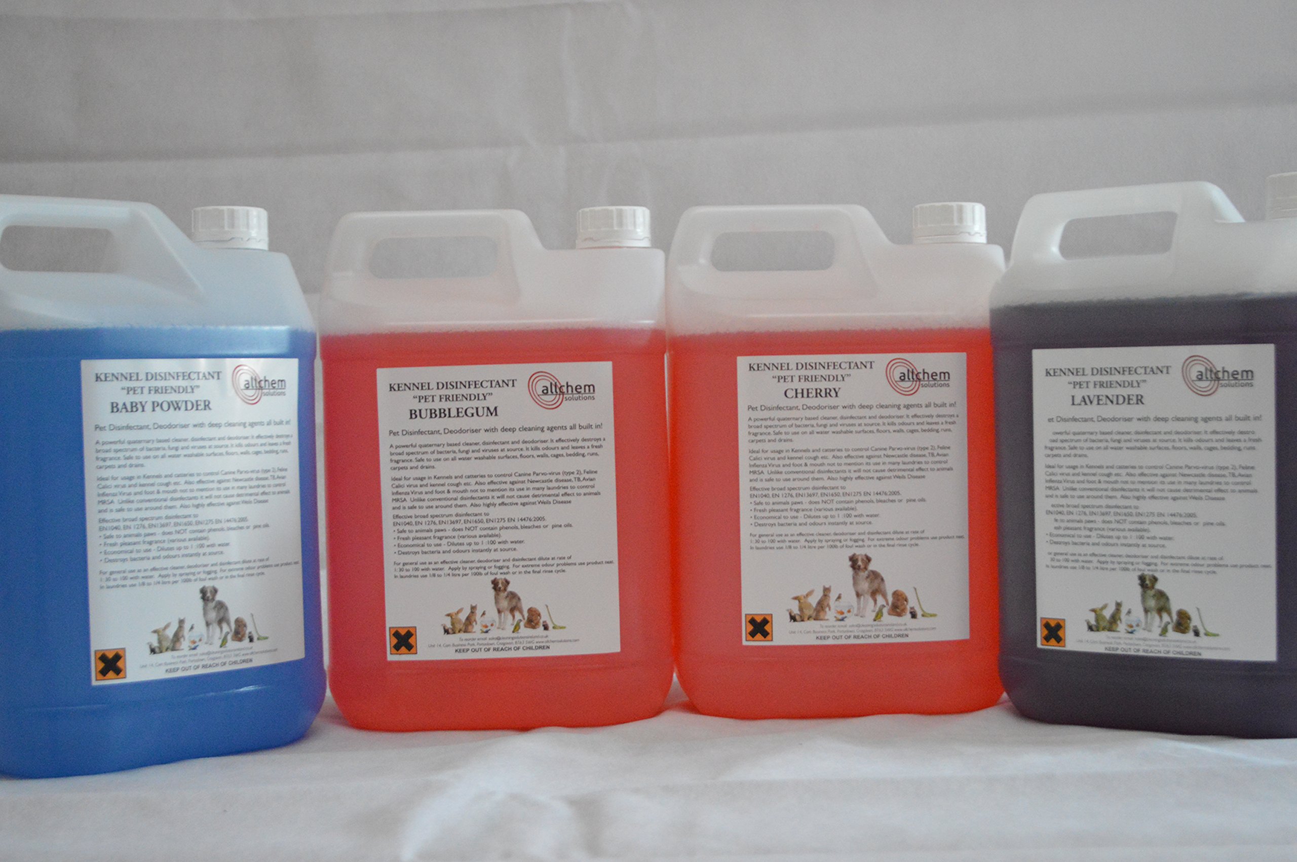 4 x5 Litres Bubble Gum Fragrance Pet / Kennel Disinfectant & Deodoriser