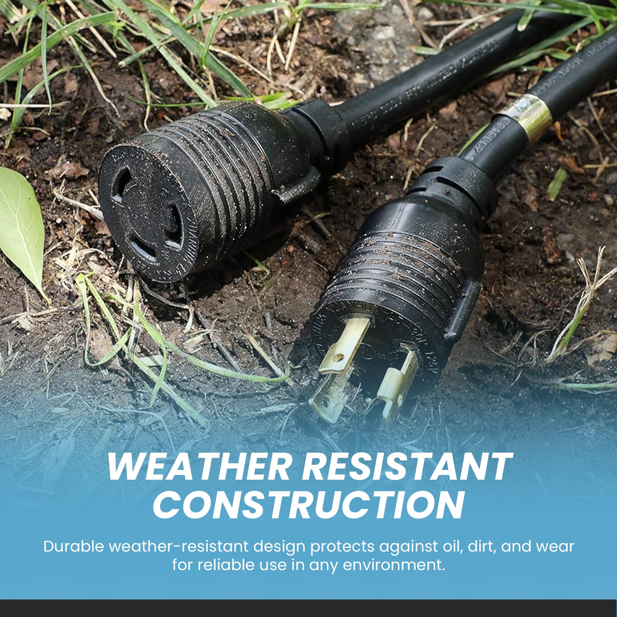 Amazon.co.jp: IronBox Electric NEMA L6-30 延長コード - 30A、250V