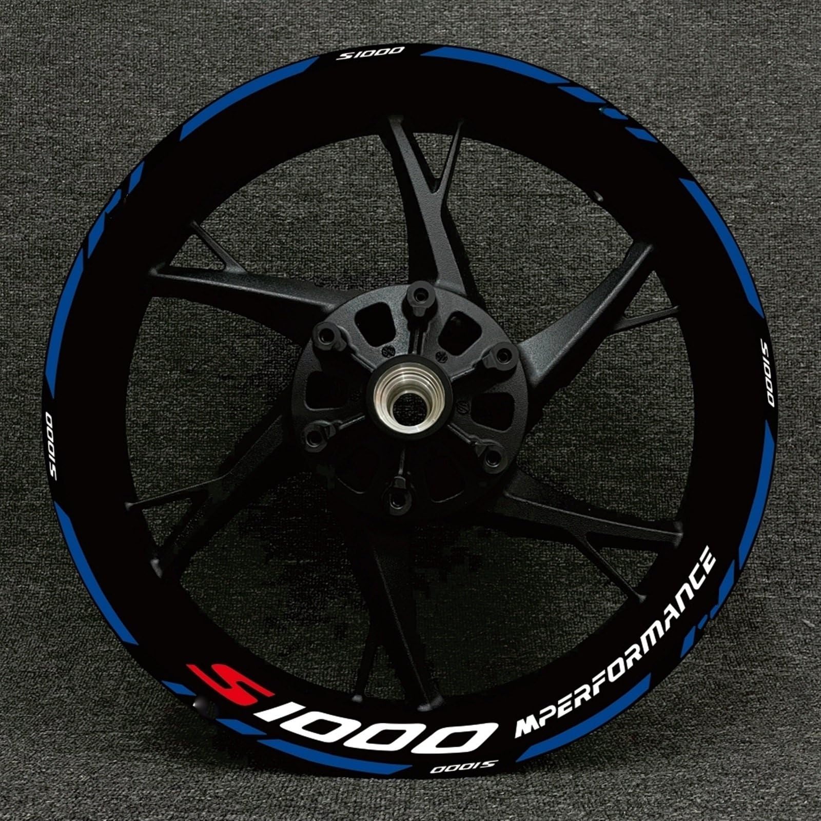 Motorcycle Wheel Sticker Rim Decal Hub Stripe Tape for BMW S1000XR S1000R 1000RR Decorative(Color16)