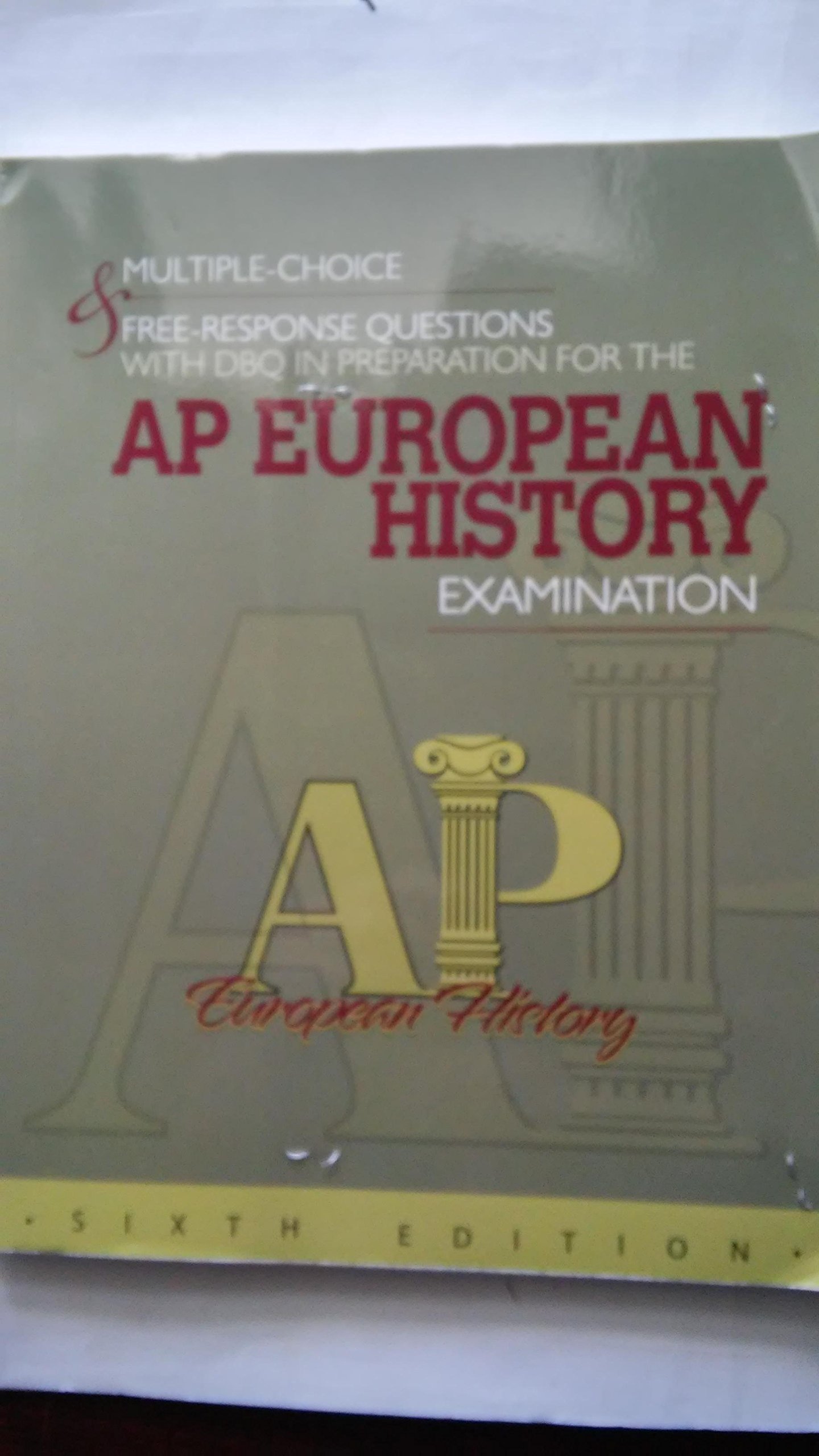 MULTIPLE CHOICE+...F/AP EUROPEAN HIST.