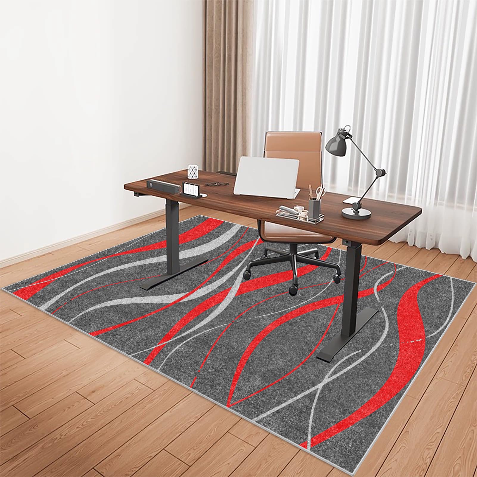 Heavy Duty Chair Mat Office Chair Mat for Hard Floor, Hardwood Floor Mat Protector Anti-slip, Computer Floor Mat, Large Hard Floor Protector Mat for Rolling Chair for Parquet, Laminate 200 x 300 cm