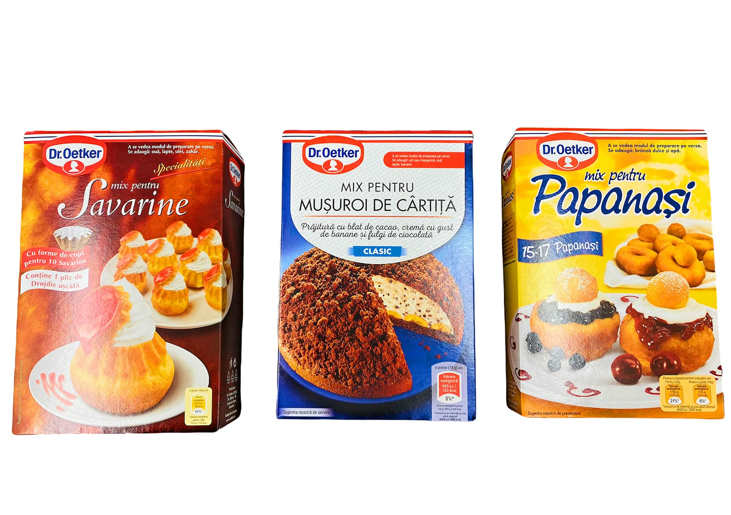Buy Trio Dr. Oetker Cake Mix , Traditional Papansi, Savarina and