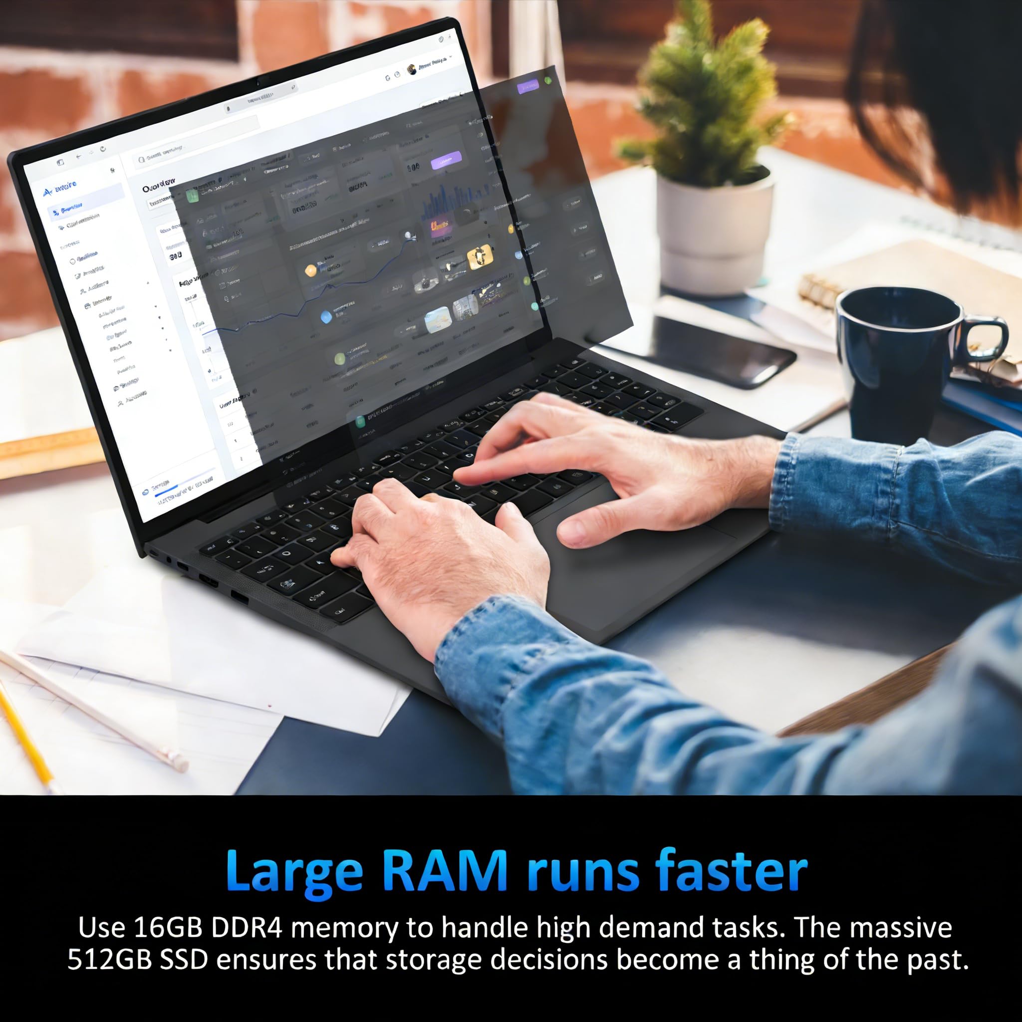 CYCLUS 16" PC Portable Étudiants Bureautique Créatif – AMD Ryzen 5 3500U (4C/8T 3,7 GHz), 16Go RAM, 512Go SSD, Vega 8, Clavier Rétroéclairé + USB-C + Membrane AZERTY