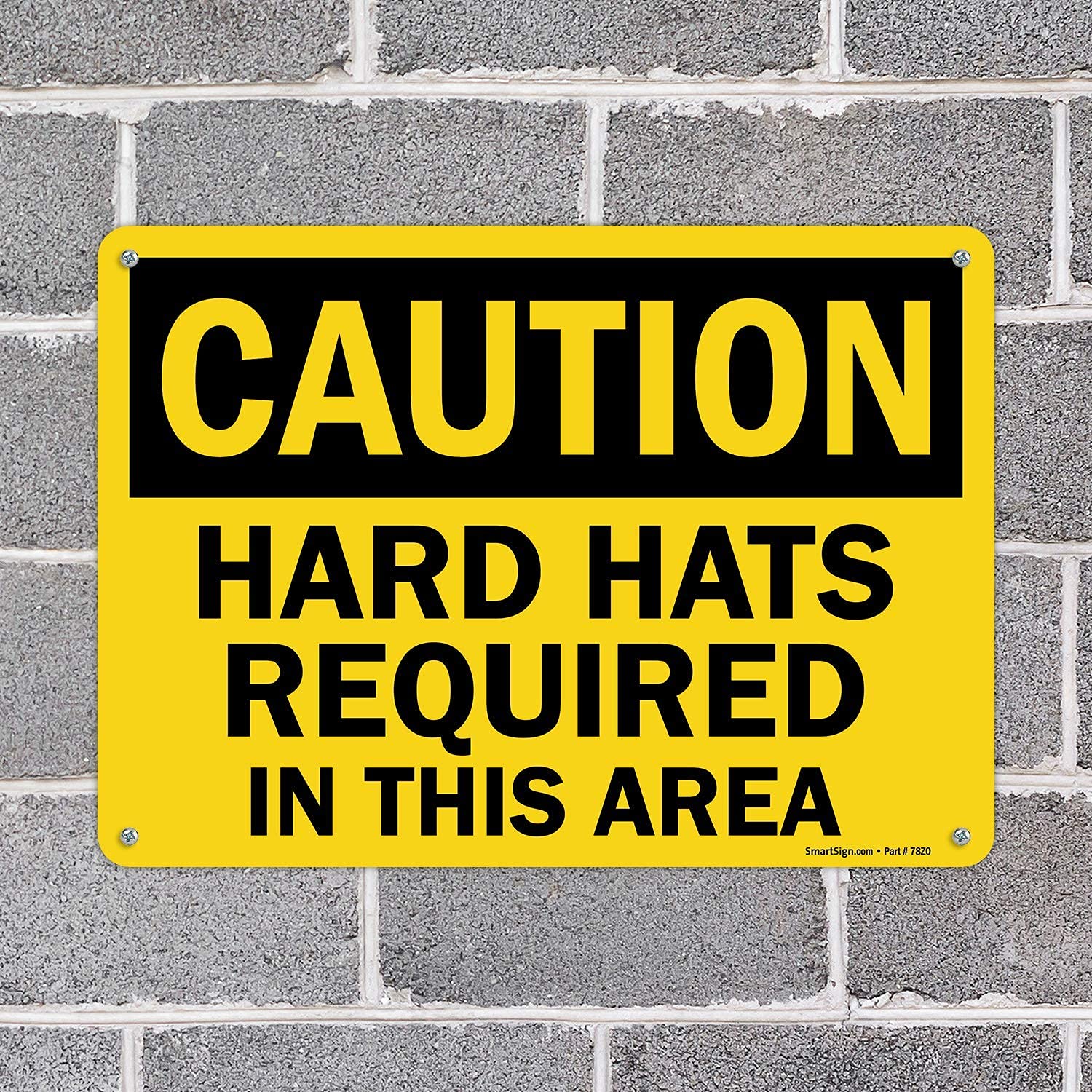 14x10 Sign Workplace Safety Caution: All PPE Required Safety Sign - 14x10 Inch ...