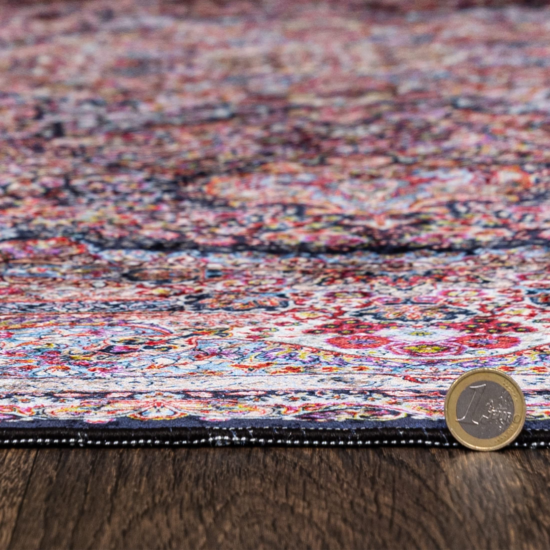 Mazovia Groß Teppich Wohnzimmer 160x230cm Rosa Klassisch Traditionell