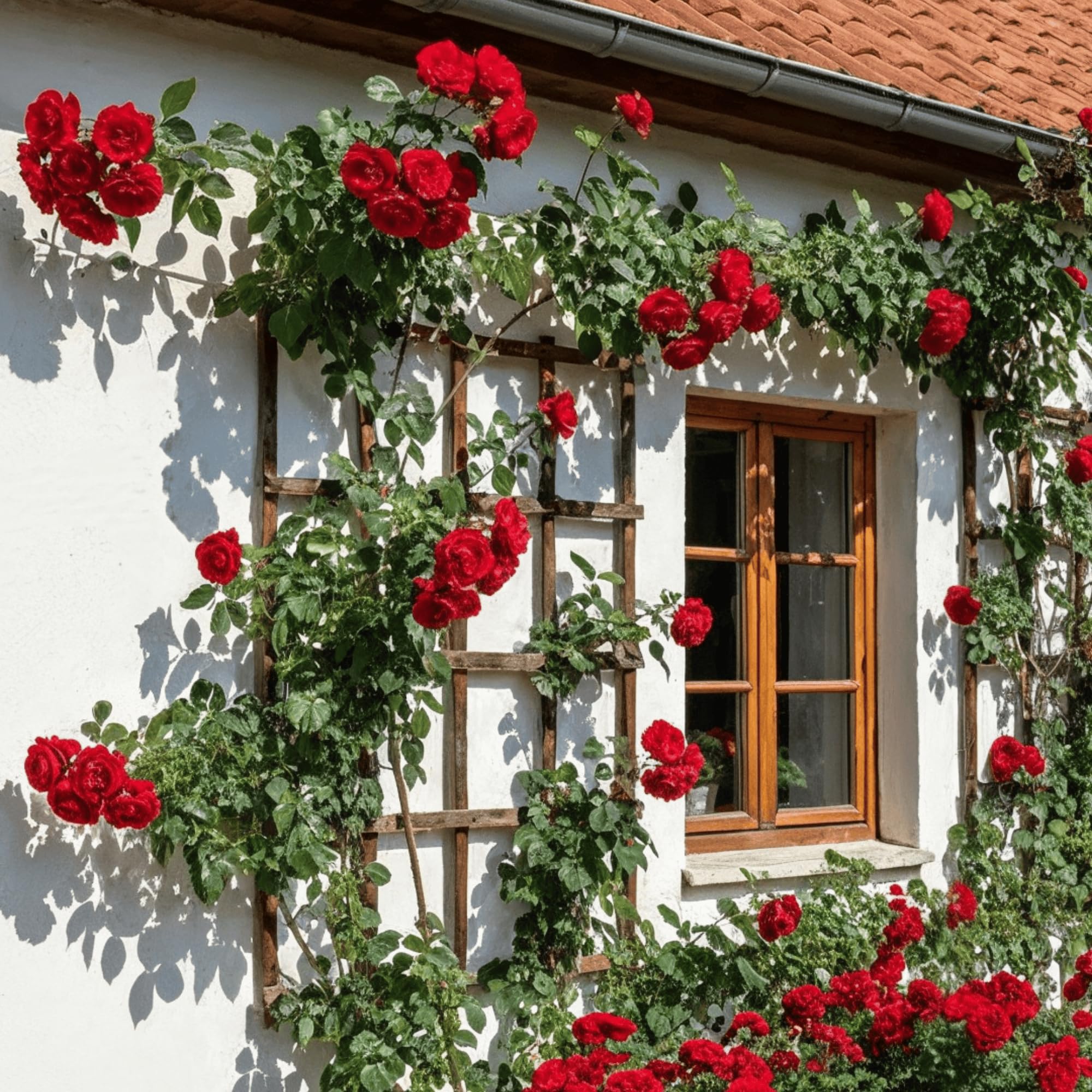 Rose Grimpant Santana - 2 Plantes - Fleurs à Planter Exterieur