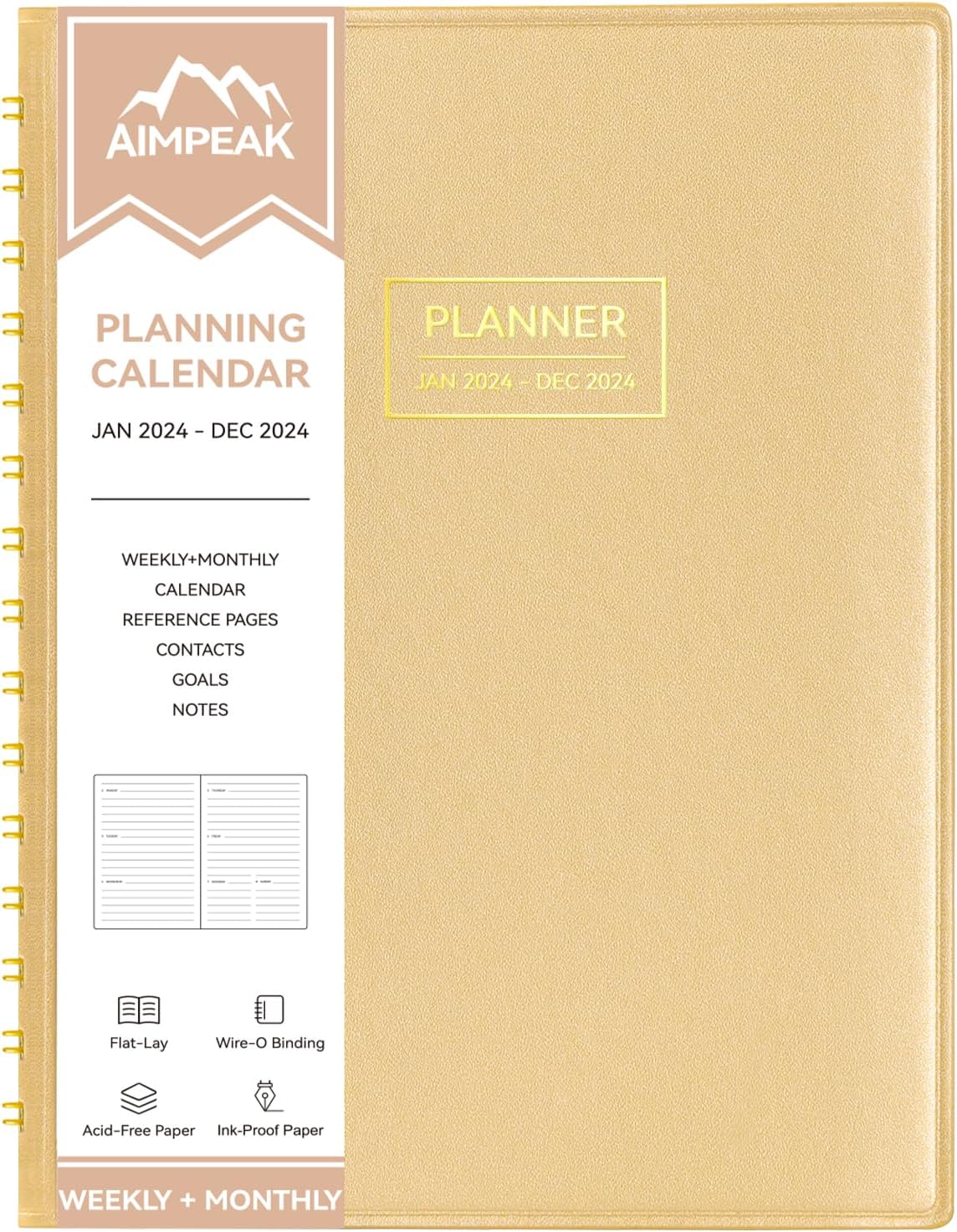 2024 Planner PRO - 5.8" X 8.3" - Dated 2024 Planner - Daily Planner, Weekly Planner & Onthly - View #9