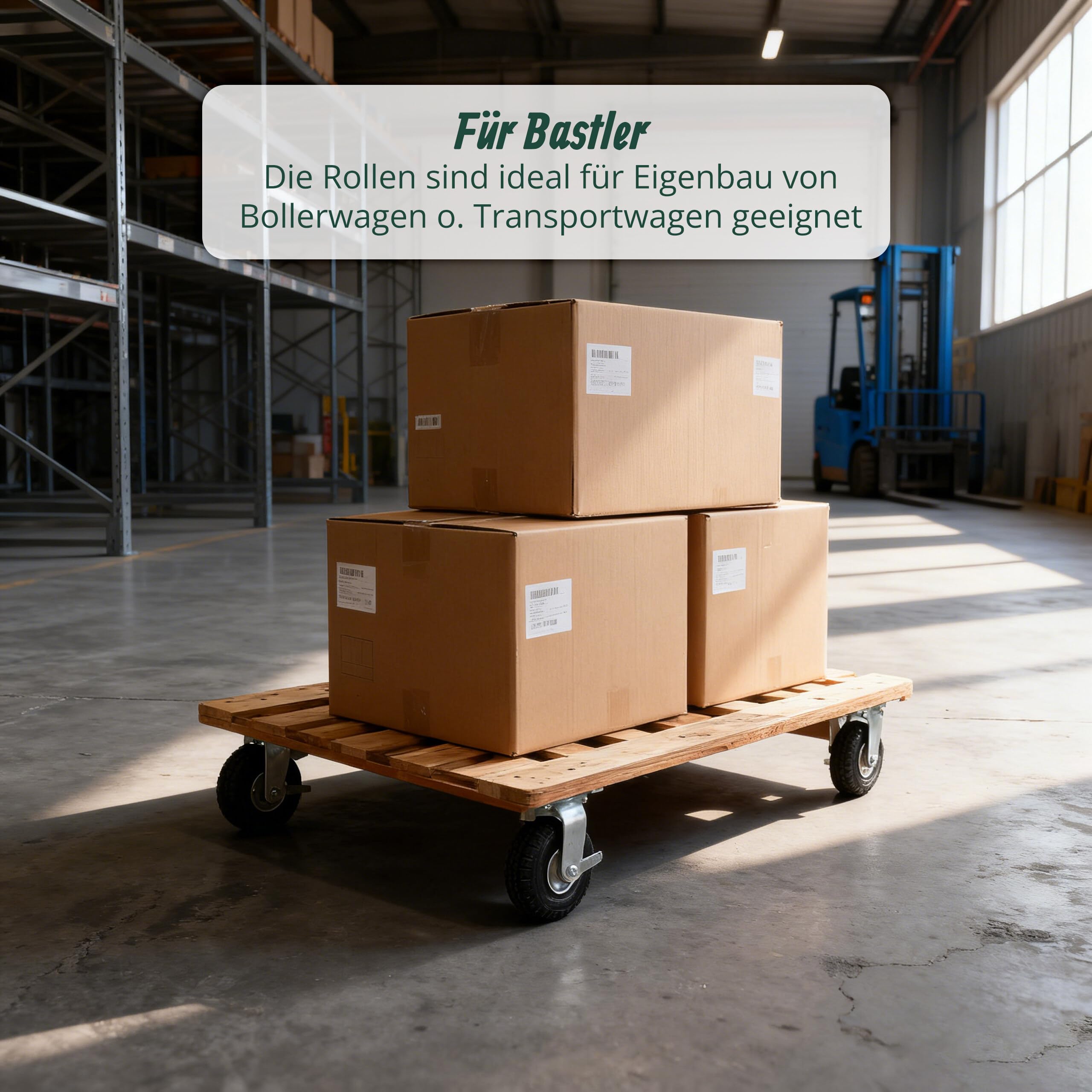 Relaxdays Lenkrollen 4er Set, luftbereift, 3.00-4, Schwerlastrollen, Platte zum Anschrauben, bis 480 kg, schwarz/Silber