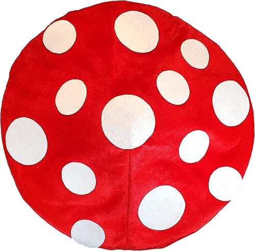 Miniatura 8 de Sombrero de hongo para disfraz de cosplay, accesorio de fiesta, gorra de gran tamaño con ala con alambre