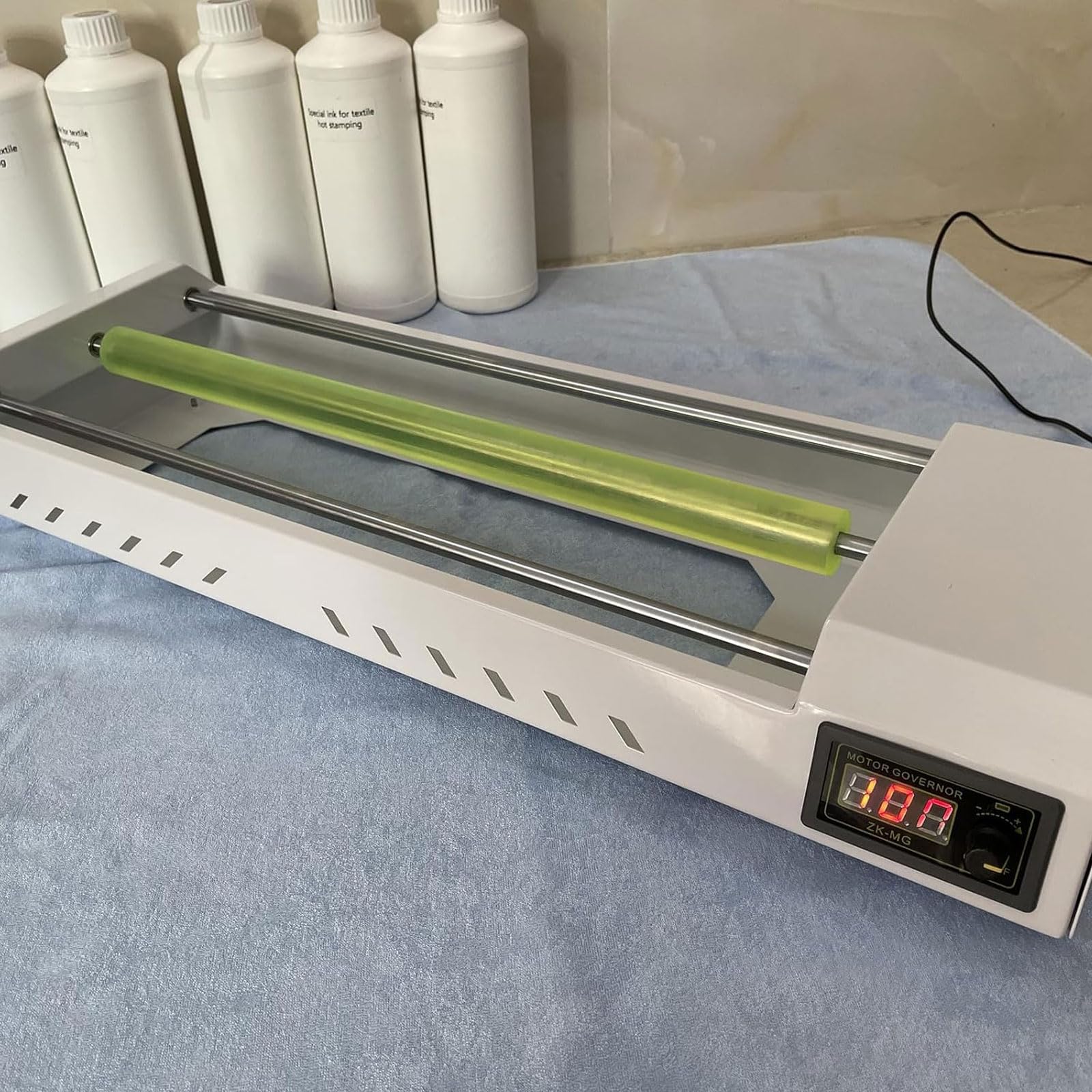 Máquina mezcladora eléctrica de pintura, capacidad para 6 botellas, mezclador Vortex para proyectos de bricolaje, dispositivo rotador de tinta blanca DTF para mezclar acuarela, evitar precipitaciones