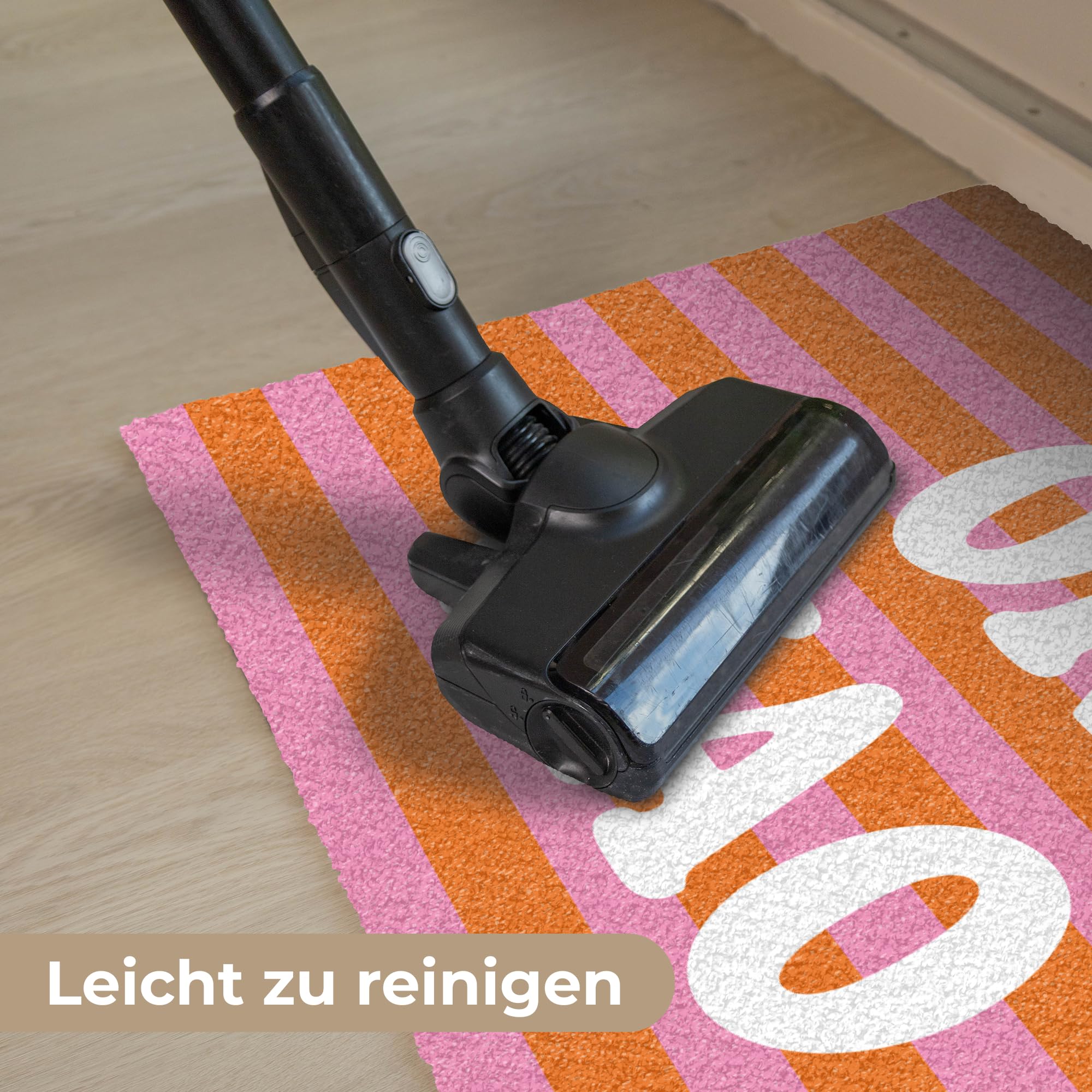 MuchoWow© Fussmatte innen Schmutzfangteppich türmatten Eingang Abtreter Tür | 40x60 cm - Matte für Schuhe Balkon Haustür dünne Schmutzläufer Ciao - Zitat - Streifen