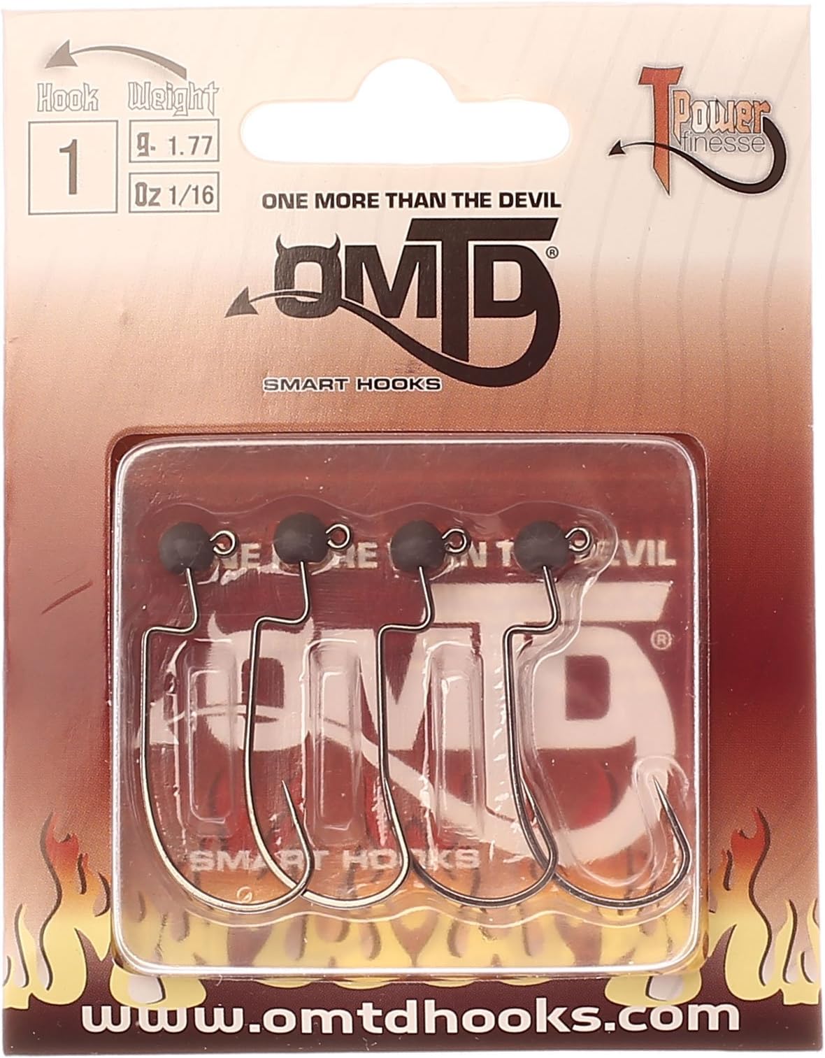 OMTD Versatile Tungsten Weight Jighead Hook OJ200 T-Power Finesse