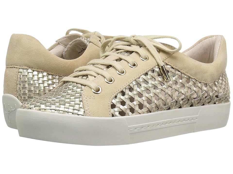 

Joie Duha (White Gold Metallic Woven Nappa) Women's Lace up casual Shoes