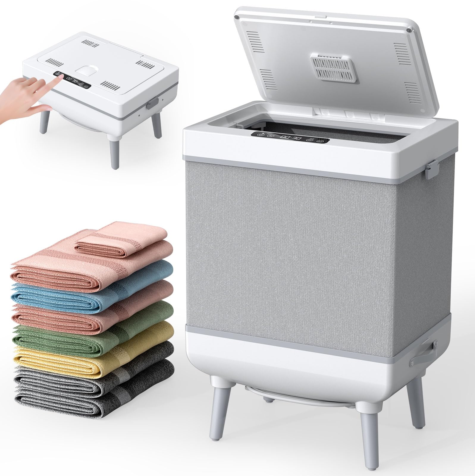 Amazon.com: FEACORT Towel Warmer, 35L Large Foldable Towel Warmers