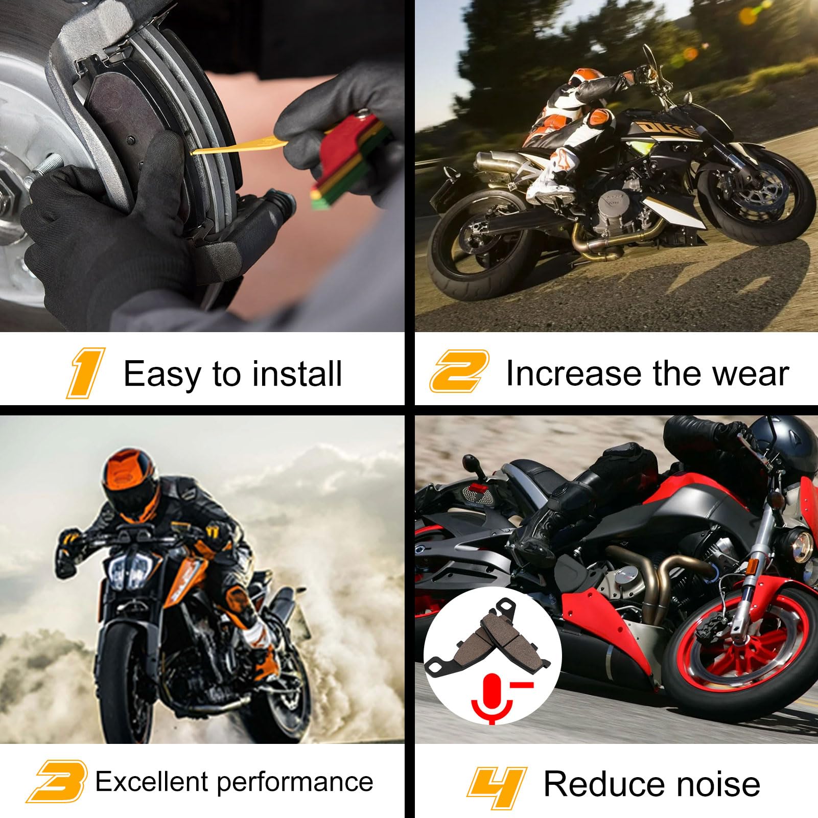 Pastiglie freno anteriore e posteriore per KLE 500 KLE 500 1991-2007 GPZ 500 S 1994-2001 KLE 250 KLE250 1995 1997 2000 2001 KL 650 1989-1992 KAWASAKI ZZR 250 1990-2001