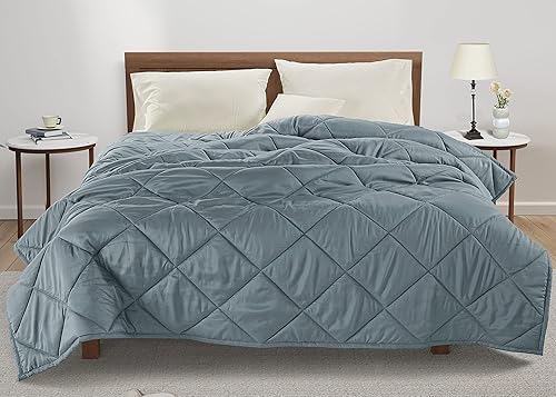 Miniatura 5 de LANE LINEN Manta refrescante tamaño Queen, manta Queen para cama, manta para sofá, acogedora manta ligera de verano, manta transpirable para