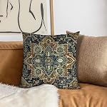 Boho Throw Pillow Covers 18x18 inch Set of 2,Boho Vintage Carpet Pattern Antique Ethnic Decor Double Sided Pattern Cushion Cover Soft Pillow Case Living Sofa Room Bed Square Pillow Cover