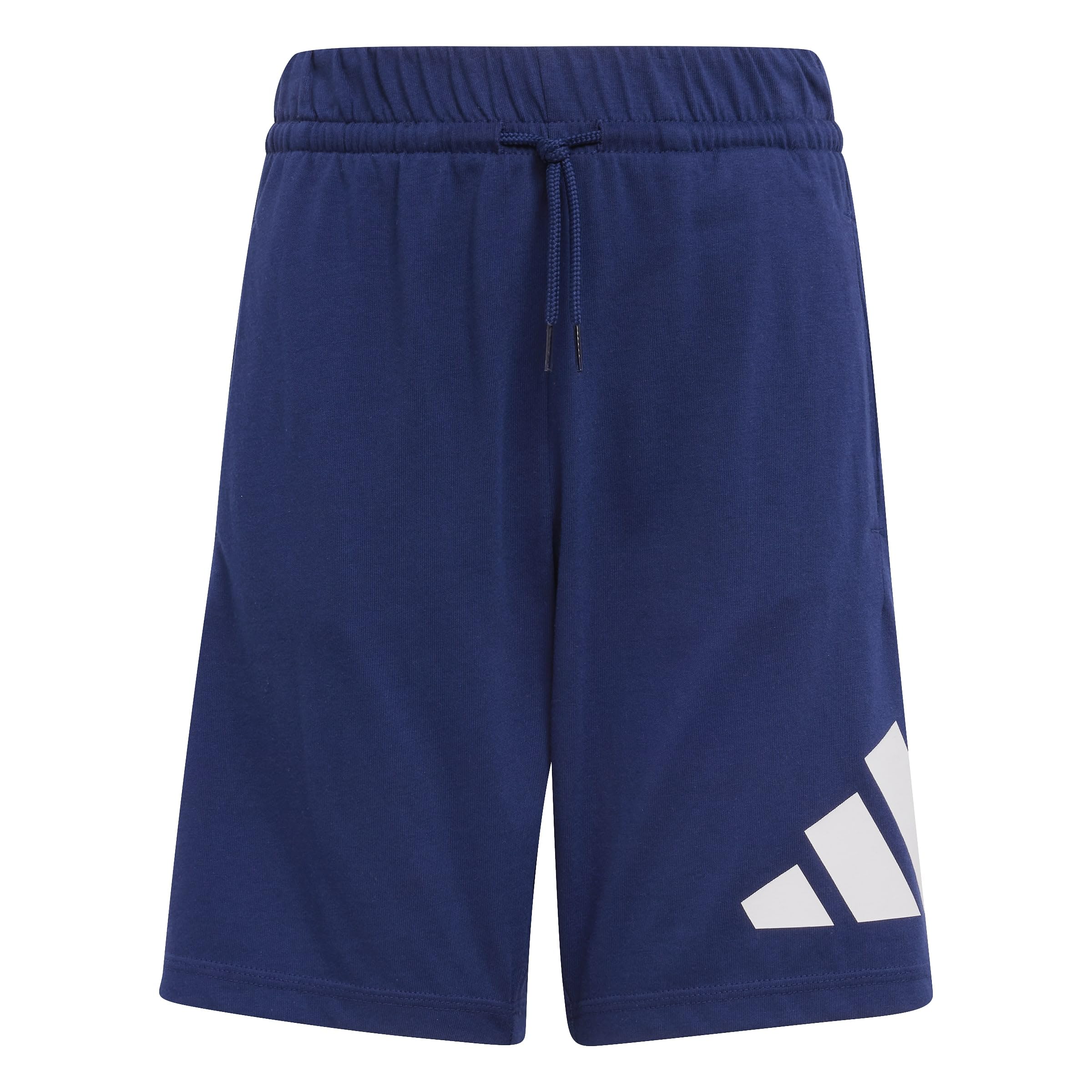 adidas Unisex Kids Essentials Big Logo Shorts, Dark Blue/White, 7-8 Years