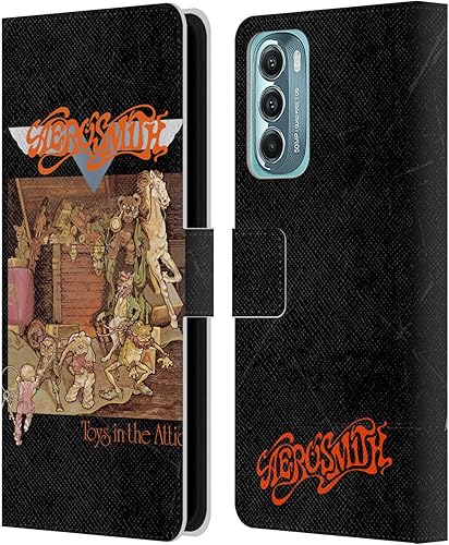 Head Case Designs Officially Licensed Aerosmith Toys in The Attic Classics Leather Book Wallet Case Cover Compatible with Motorola Moto G Stylus 5G